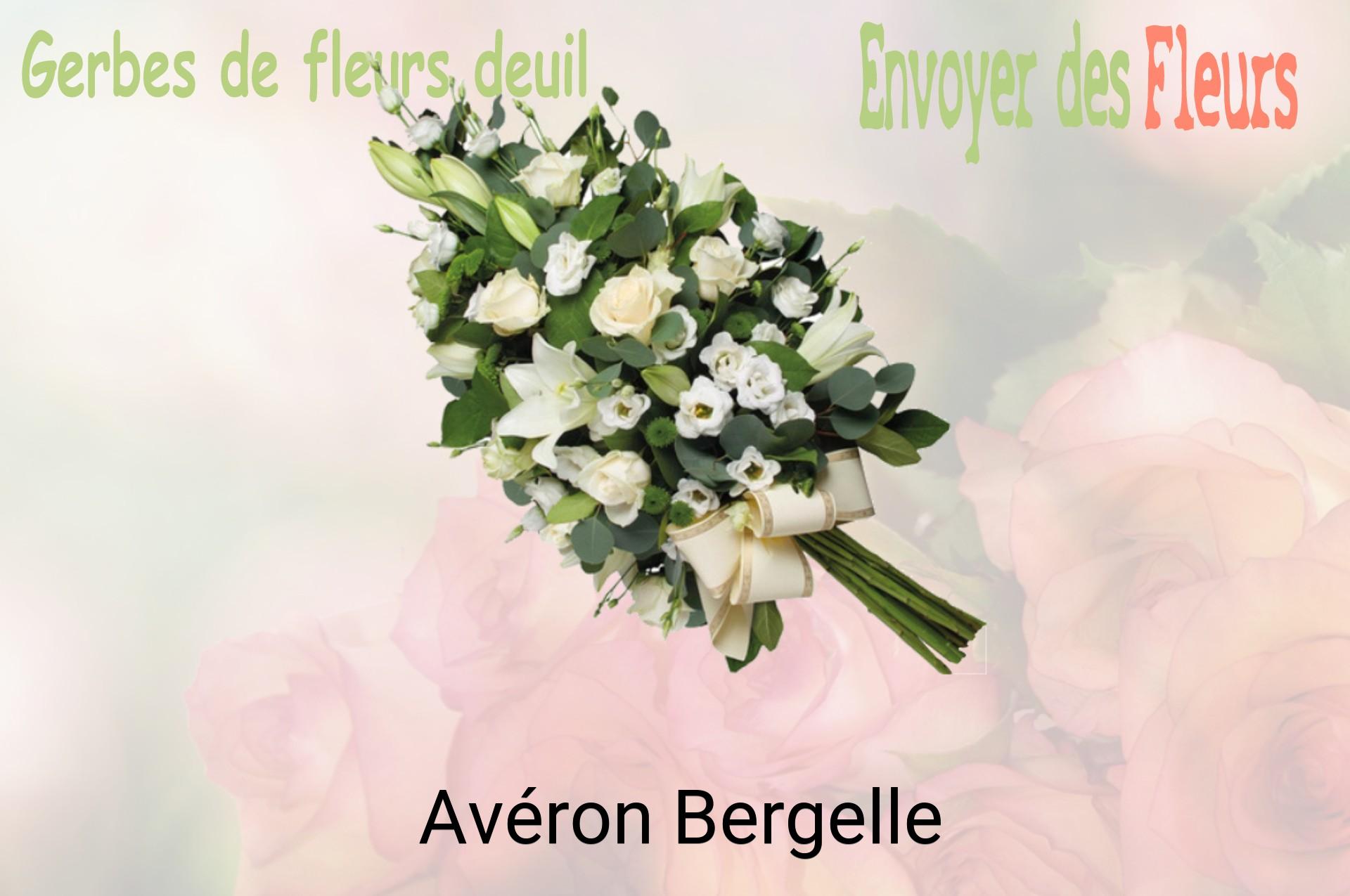 Gerbe de fleurs de deuil livrée à Avéron-Bergelle